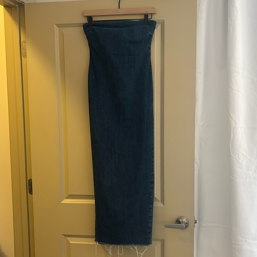 Zara jean body con strapless dress
